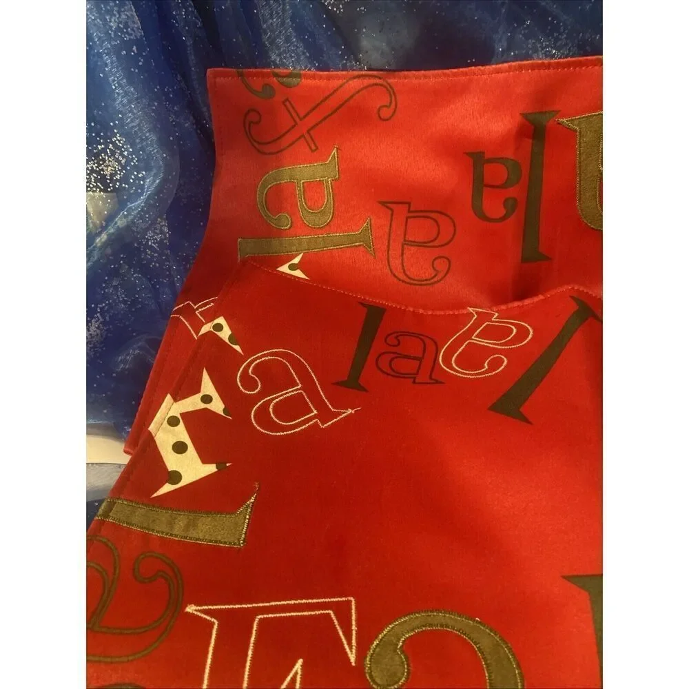 Set of 2 - Homewear Linens FA LA LA LA‎ Holiday Placemats